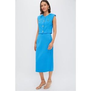 Hyacinth House Azure Claire Vest & Skirt Set | Top L / Skirt XL | Tuckernuck